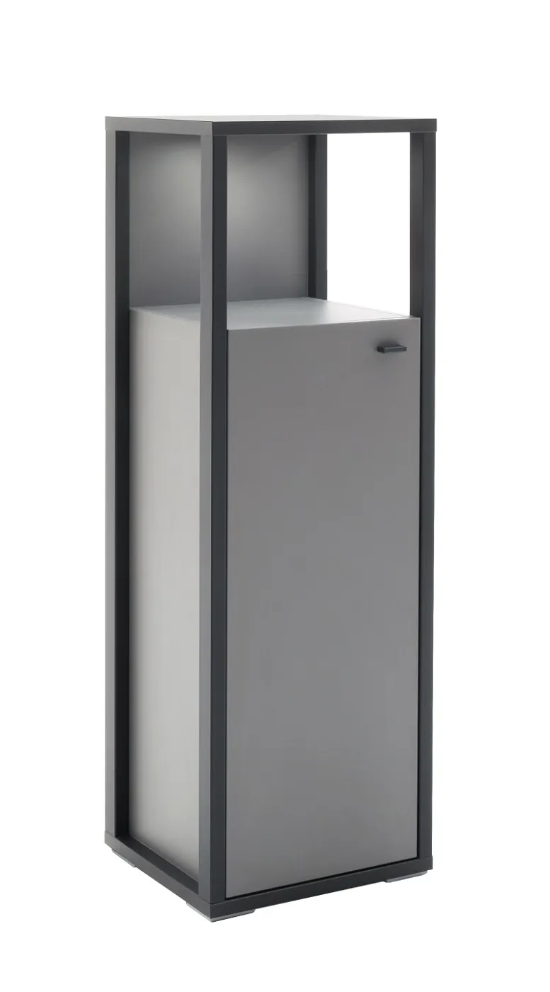 Highboard Luxor klein | Royal Grey / anthrazit | mit LED Unterbauspot