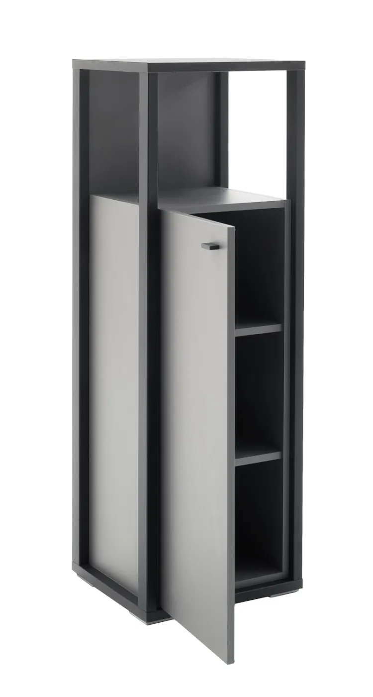 Highboard Luxor klein | Royal Grey / anthrazit | ohne Beleuchtung