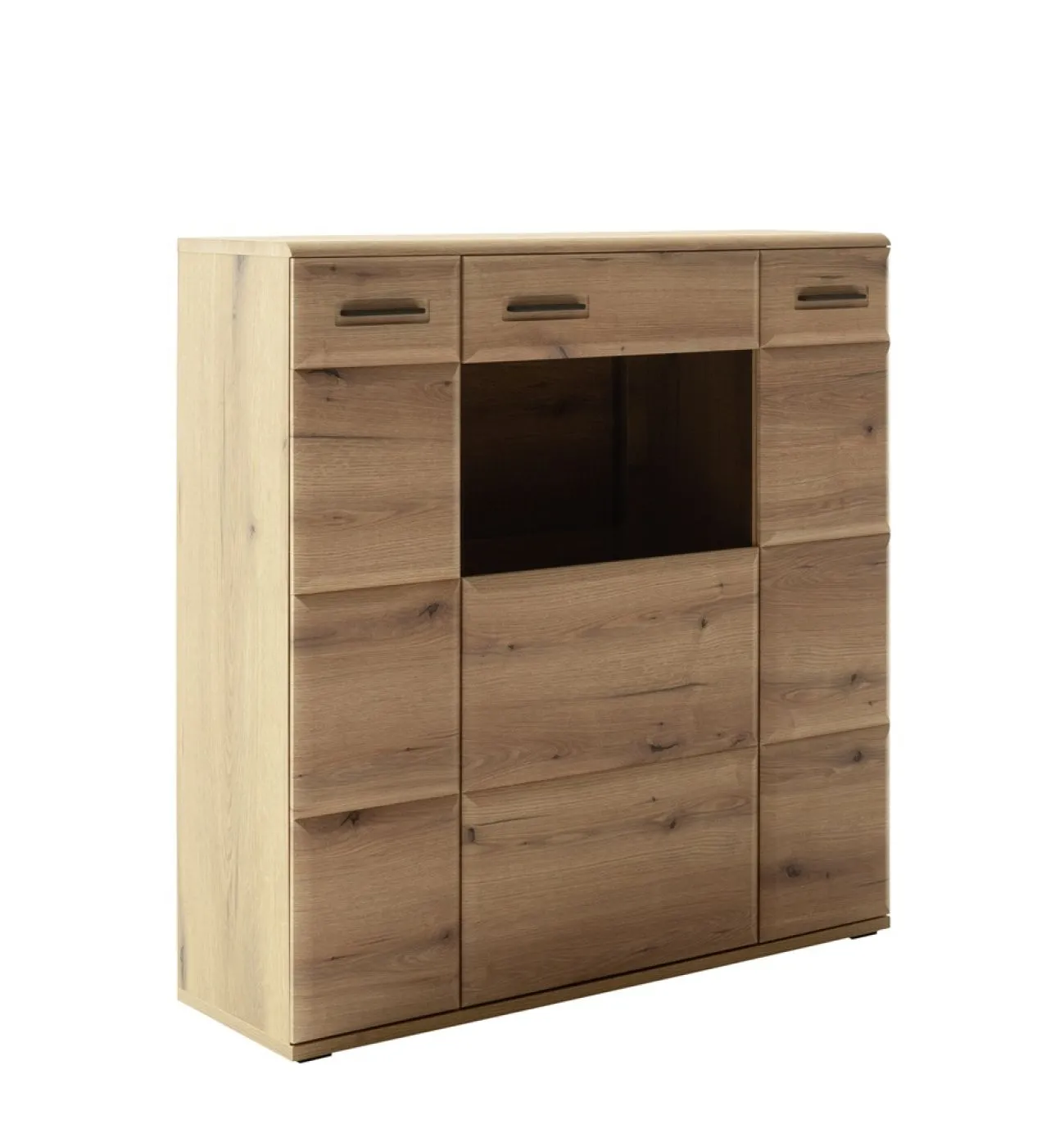 Highboard Naxos | Eiche Evoke | mit LED Bandbeleuchtung