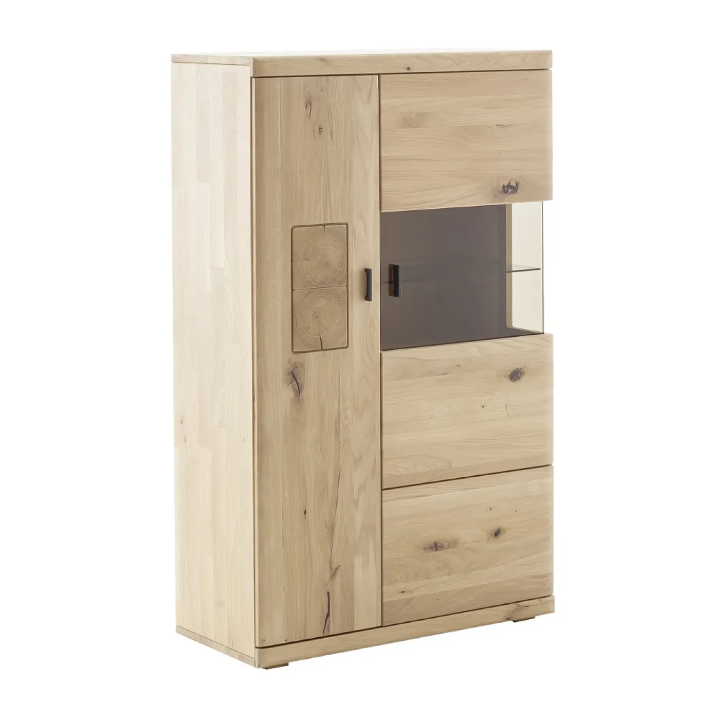 Highboard Palma 2 | Asteiche / Balkeneiche | ohne Bandbeleuchtung