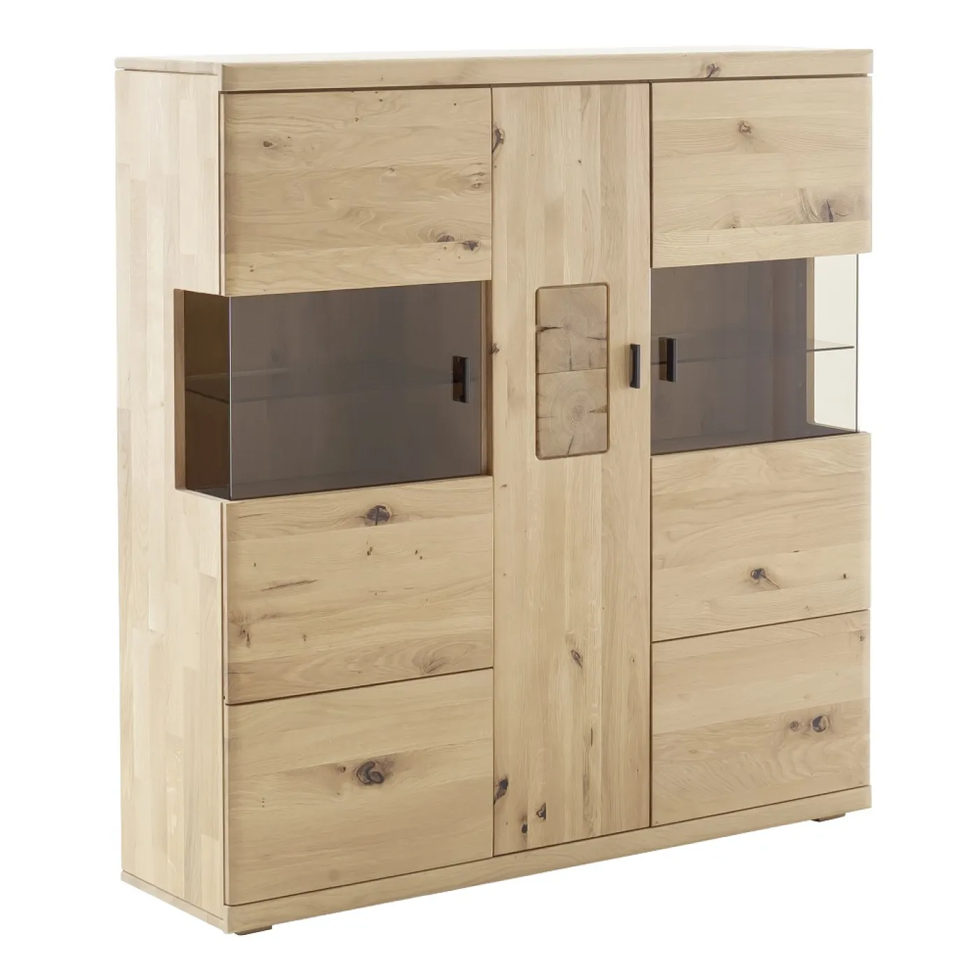 Highboard Palma | Asteiche / Balkeneiche | optional Beleuchtung