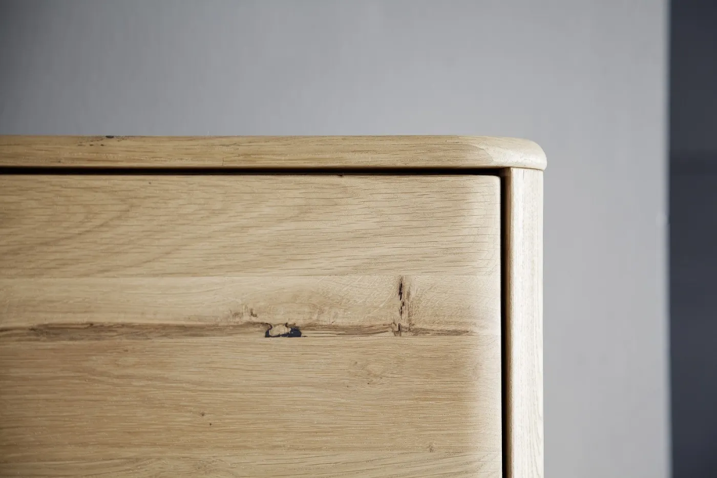 Highboard Ravello 2 | Balkeneiche Bianco | ohne Beleuchtung