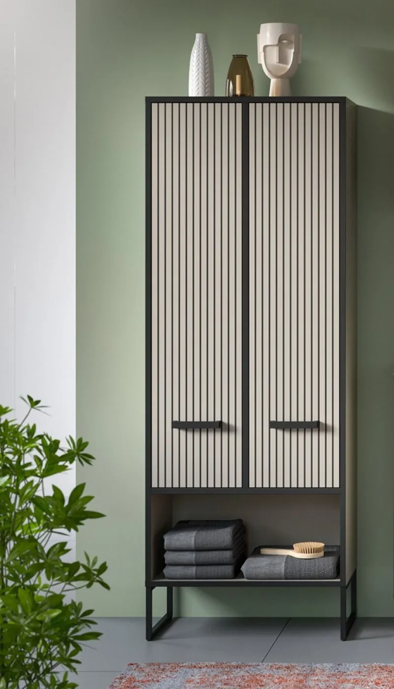 Hochschrank breit Bagno | Kaschmir