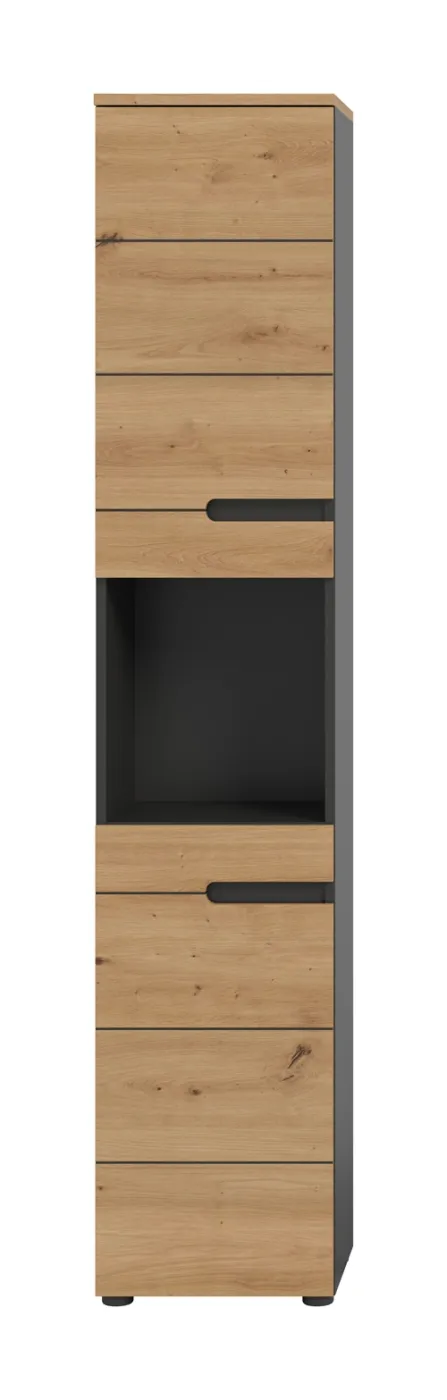 Hochschrank Canu | Artisan Eiche / Basalt grau