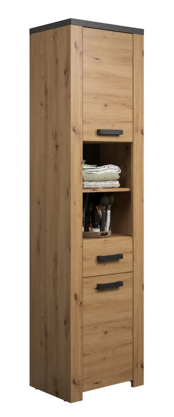 Hochschrank Follow | Artisan Eiche / Matera grau