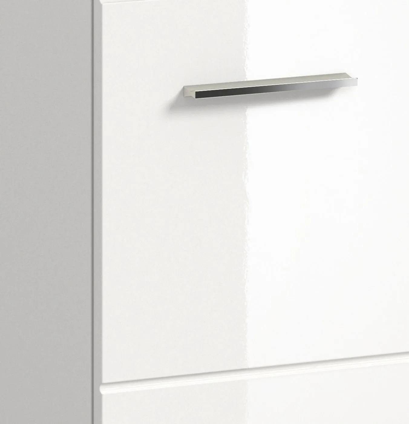 Hochschrank Ice | weiß / weiß Hochglanz