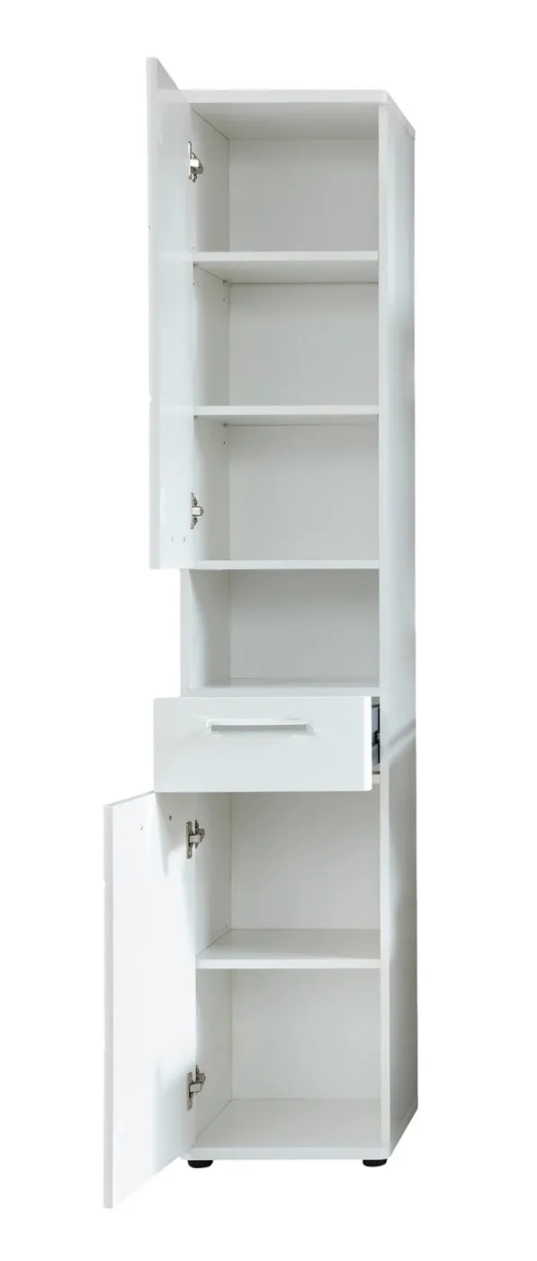 Hochschrank Monte | weiß Hochglanz
