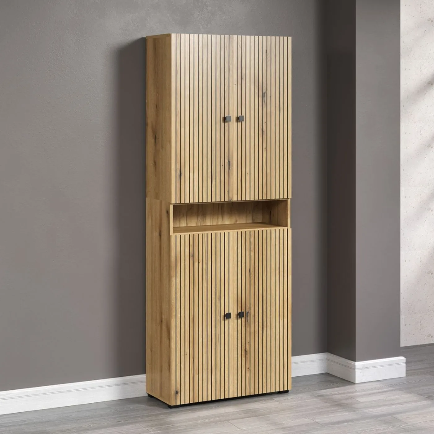 Hochschrank Pure Bliss 1, Evoke Eiche Dekor – Ansicht 3