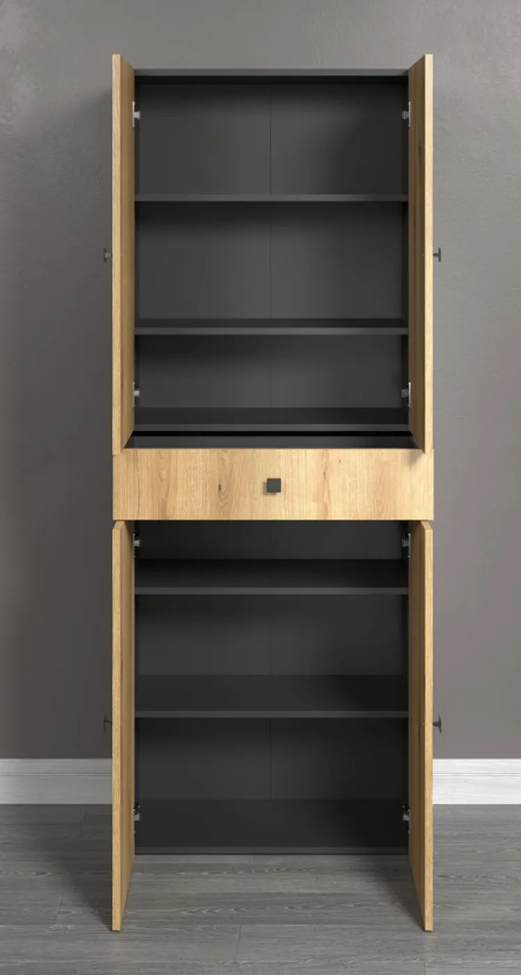 Hochschrank Pure Bliss mit Schubkasten, Evoke Eiche Dekor – Ansicht 2