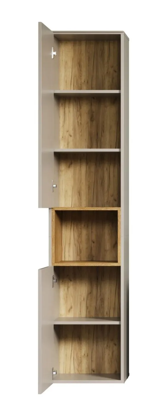 Hochschrank Sao Paulo | Kaschmir / Evoke Eiche