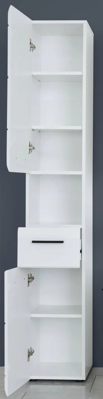 Hochschrank Skin 2 | weiß Hochglanz