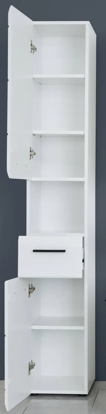 Hochschrank Skin | weiß Hochglanz