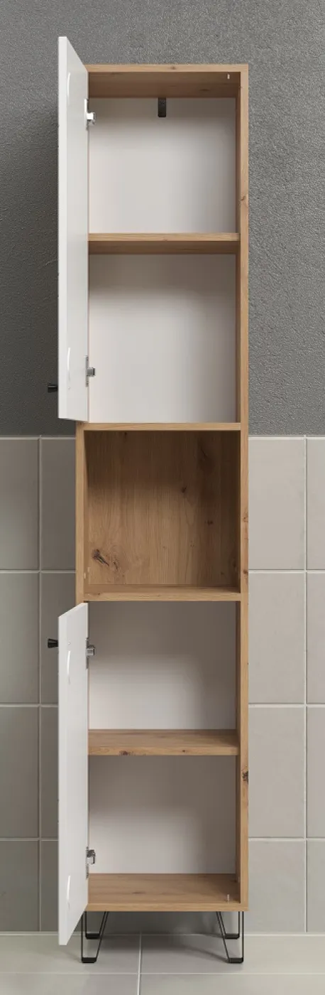 Hochschrank Touch | Artisan Eiche / weiß