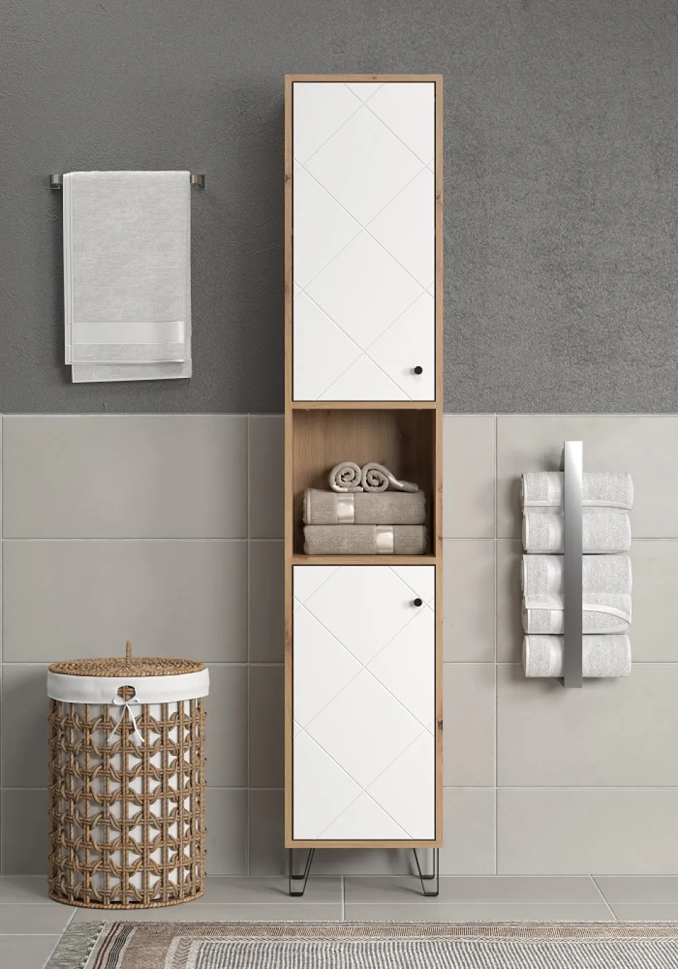 Hochschrank Touch | Artisan Eiche / weiß