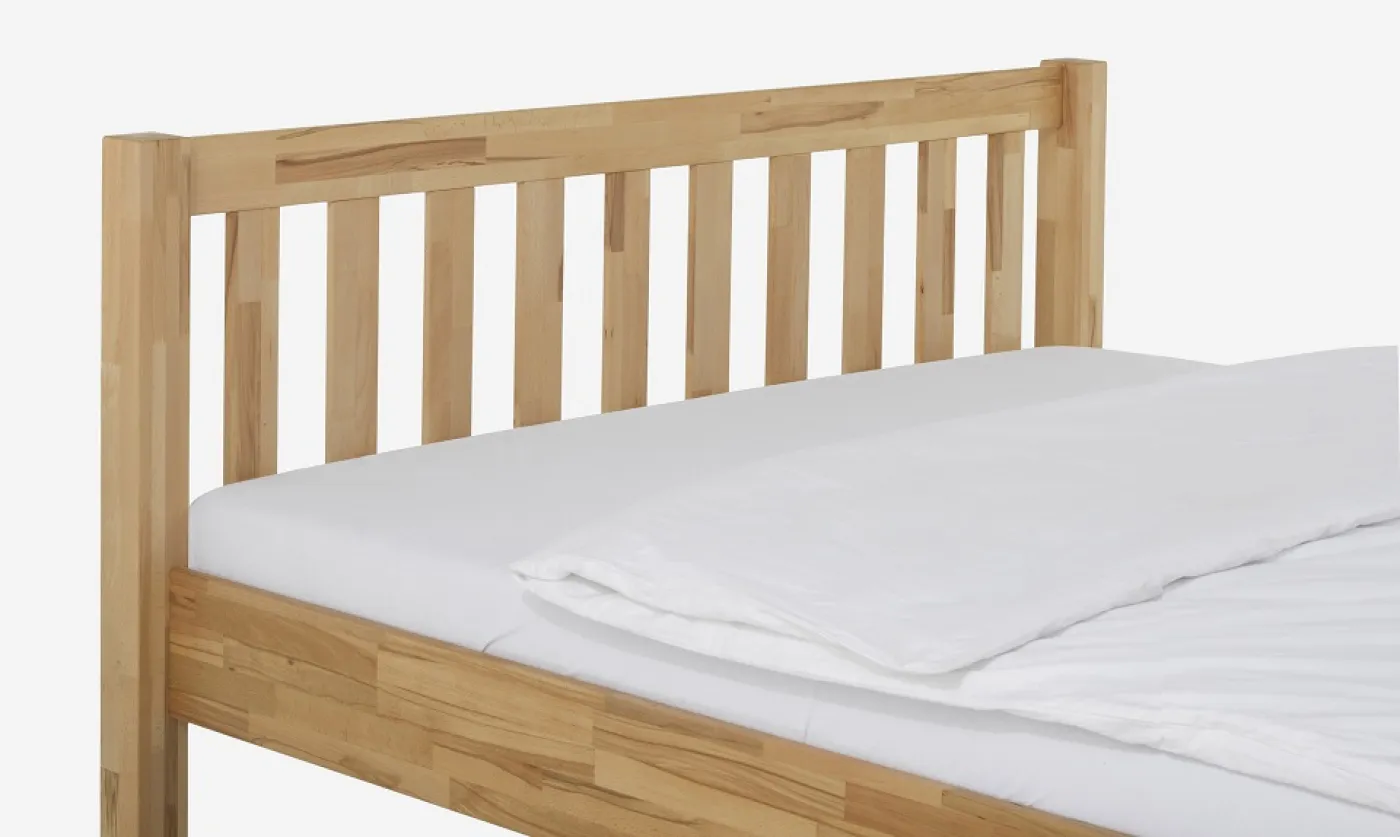 Holzbett massiv Bondi | Kernbuche geölt | 100x200