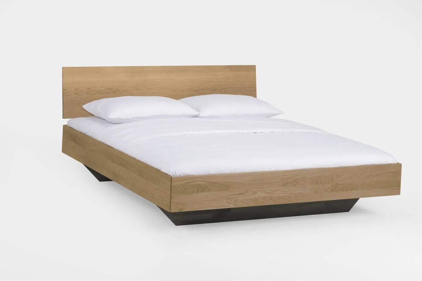 Holzbett massiv Clover | Wildeiche Honig geölt | 180x200