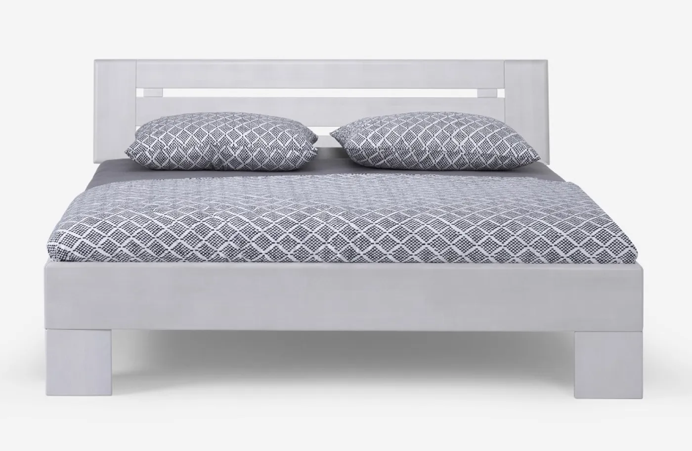 Holzbett massiv Dahlia | Buche weiß lackiert | 120x220 | Kopfteil 4