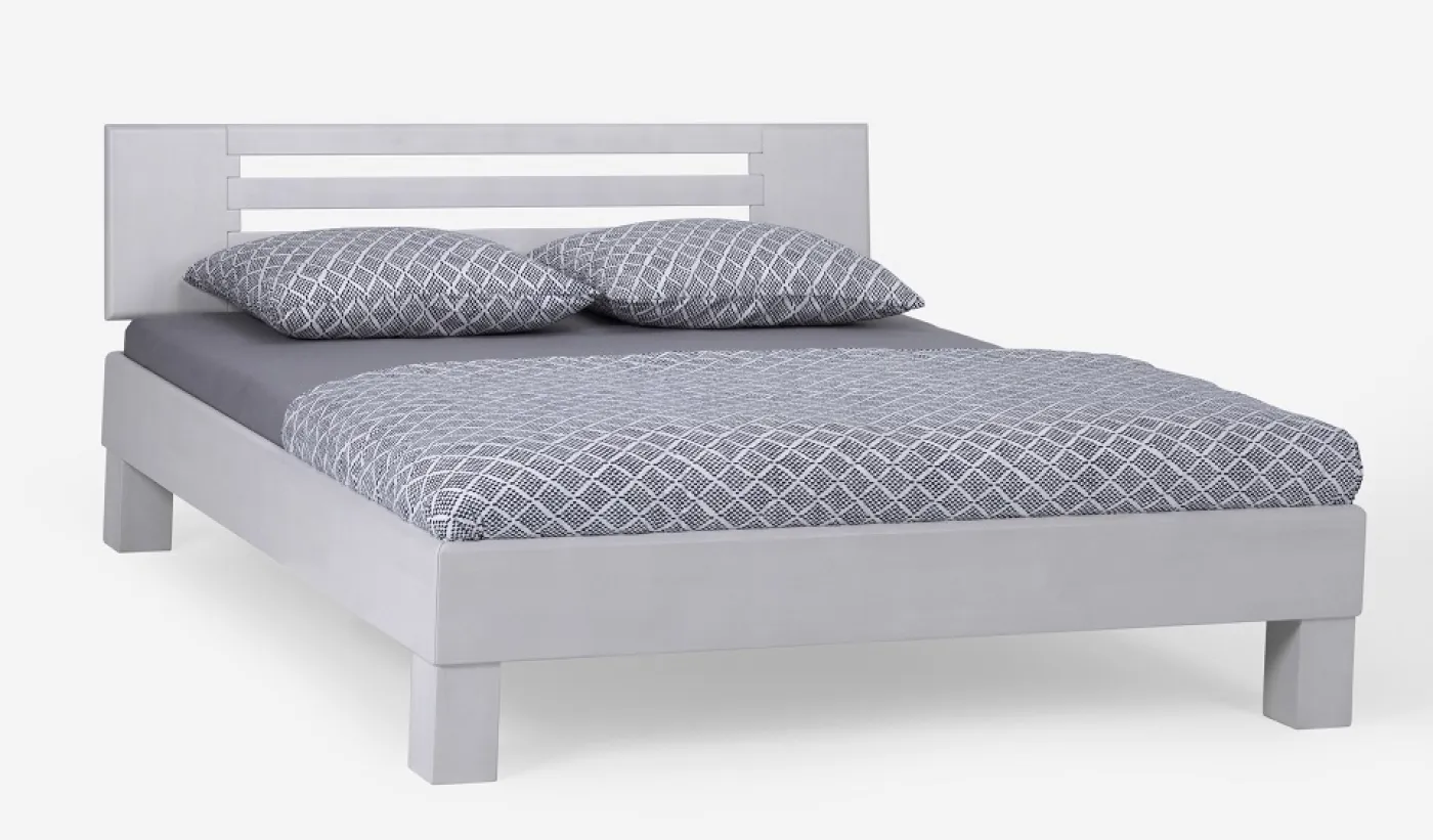 Holzbett massiv Dahlia | Buche weiß lackiert | 160x190 | Kopfteil 2