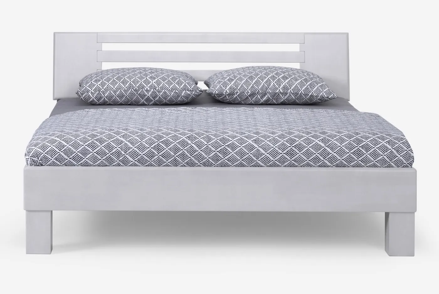 Holzbett massiv Dahlia | Buche weiß lackiert | 180x190 | Kopfteil 2