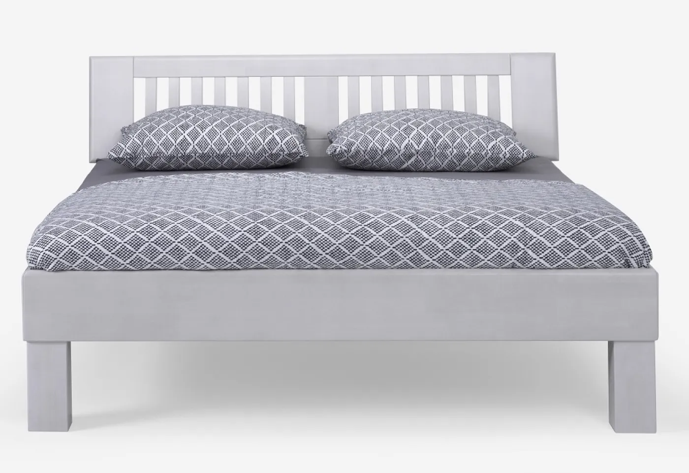 Holzbett massiv Dahlia | Buche weiß lackiert | 200x190 | Kopfteil 3