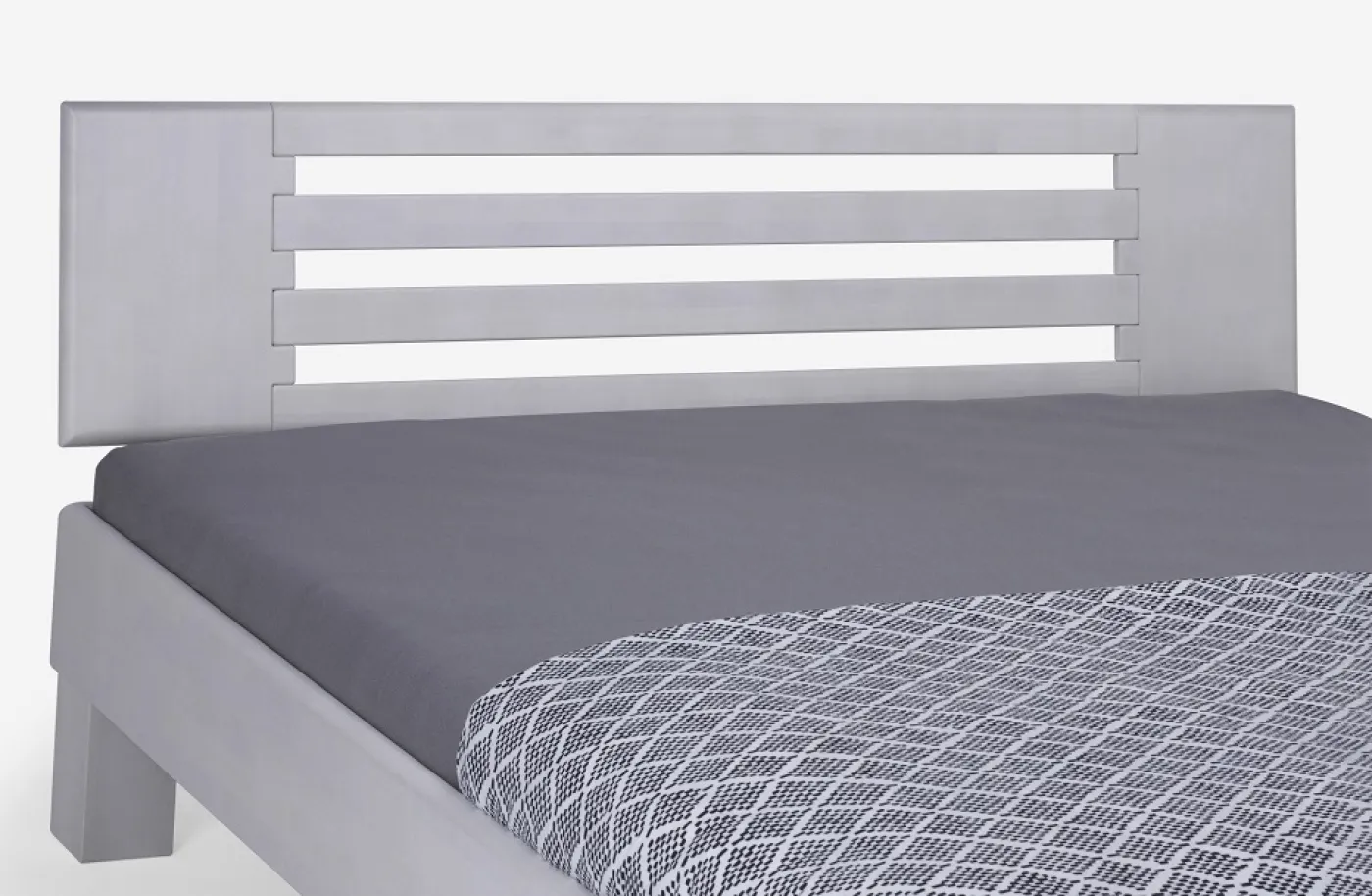 Holzbett massiv Dahlia | Buche weiß lackiert | 90x210 | Kopfteil 2