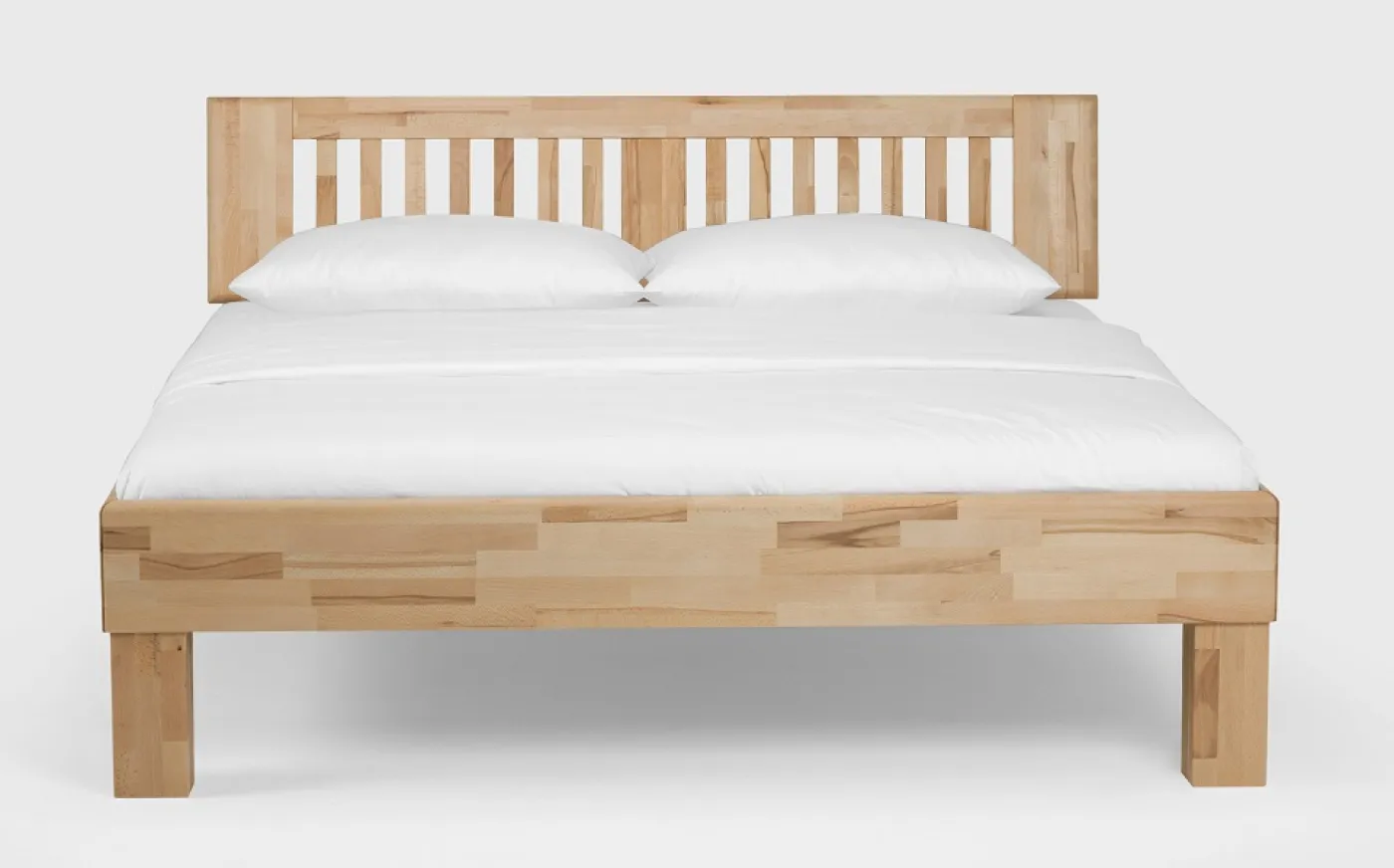 Holzbett massiv Dahlia | Kernbuche geölt | 100x210 | Kopfteil 3