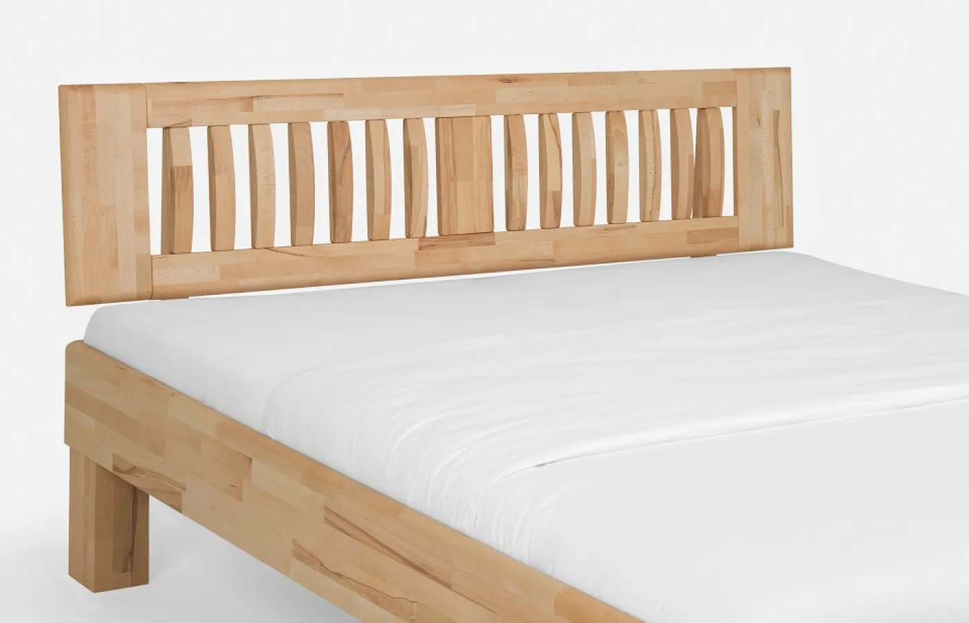 Holzbett massiv Dahlia | Kernbuche geölt | 100x210 | Kopfteil 3