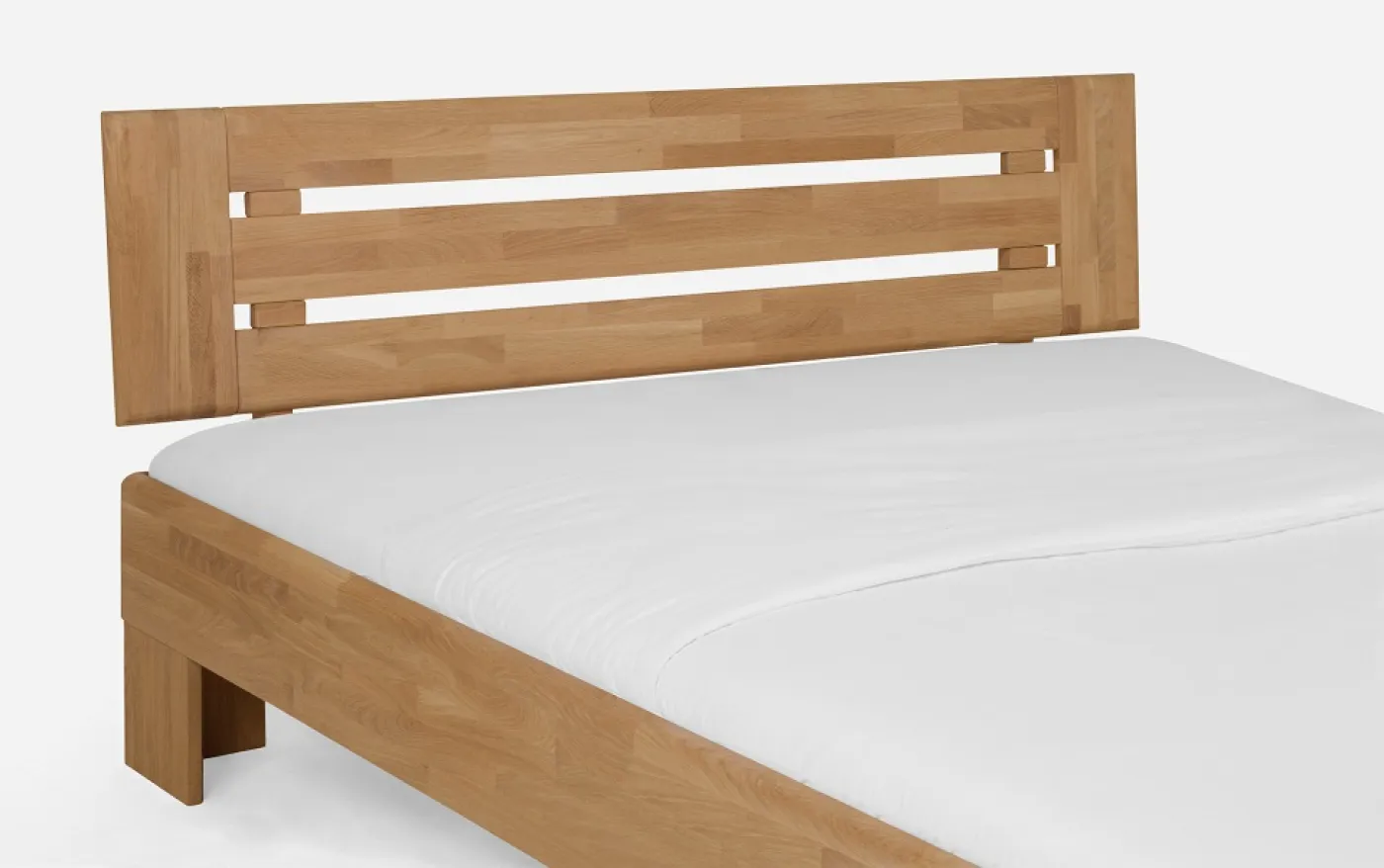 Holzbett massiv Dahlia | Wildeiche Honig geölt | 160x210 | Kopfteil 3