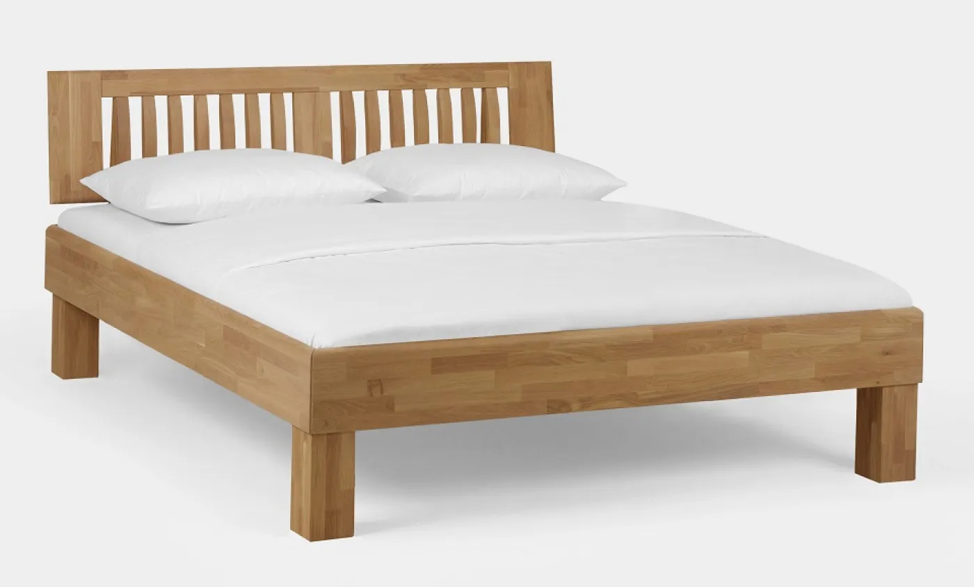 Holzbett massiv Dahlia | Wildeiche Honig geölt | 180x190 | Kopfteil 4