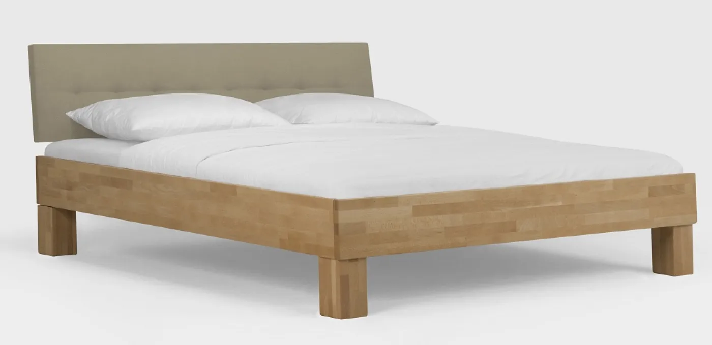 Holzbett massiv Daisy | Buche lackiert | 120x200 | Kopfteil 4