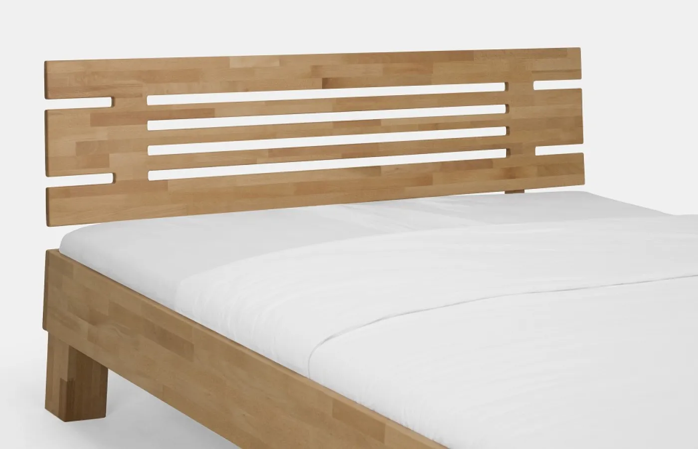 Holzbett massiv Daisy | Buche lackiert | 160x210 | Kopfteil 1