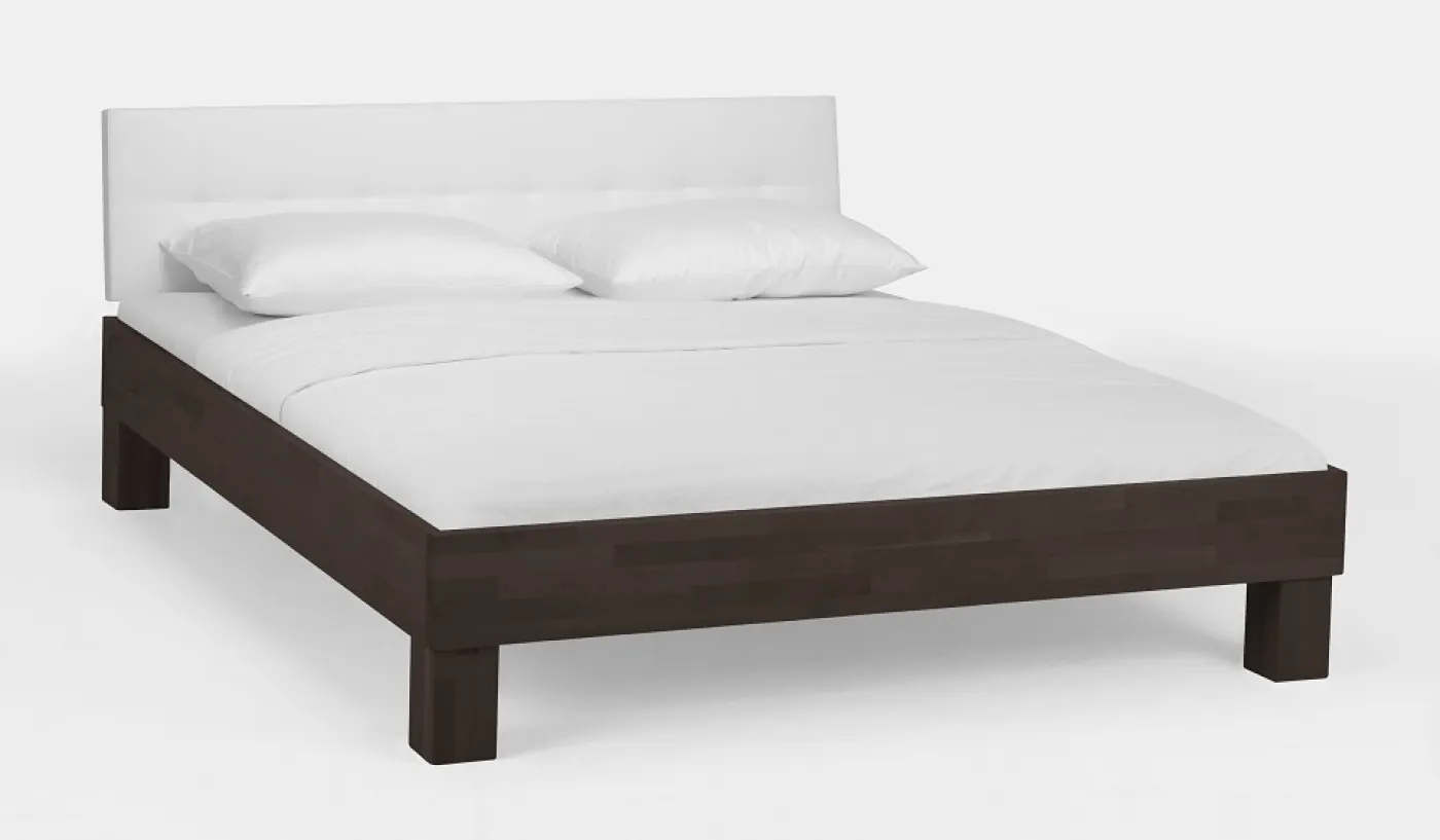 Holzbett massiv Daisy | Buche wenge lackiert | verschiedene Größen