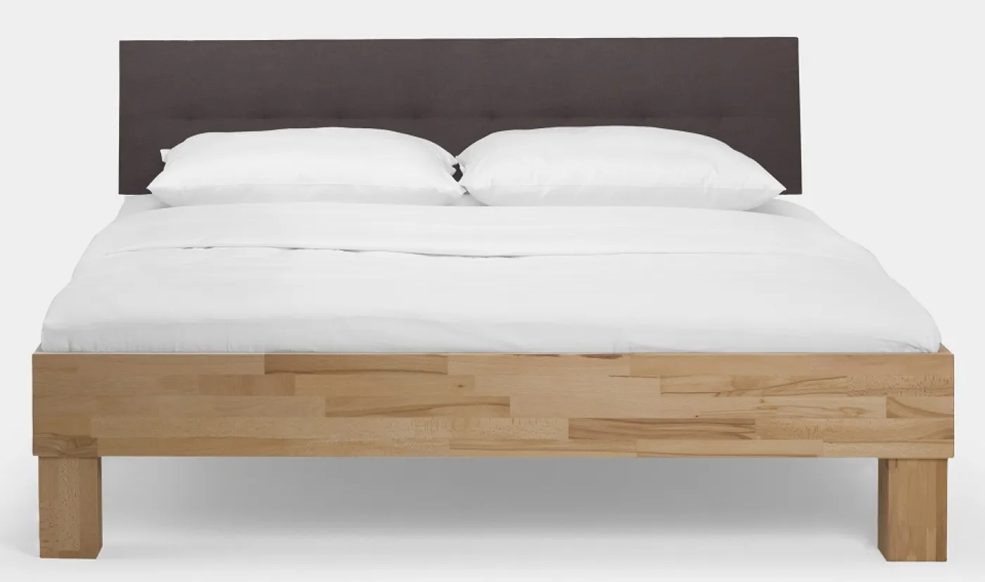 Holzbett massiv Daisy | Kernbuche geölt | 100x210 | Kopfteil 4