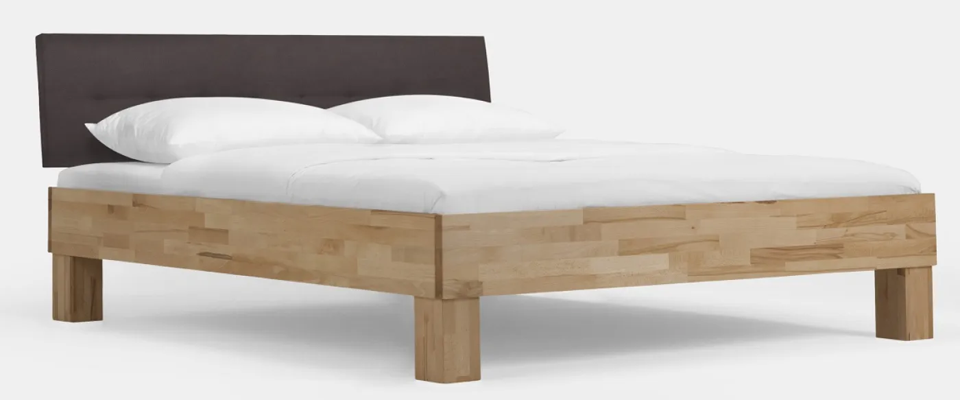 Holzbett massiv Daisy | Kernbuche geölt | 100x220 | Kopfteil 4