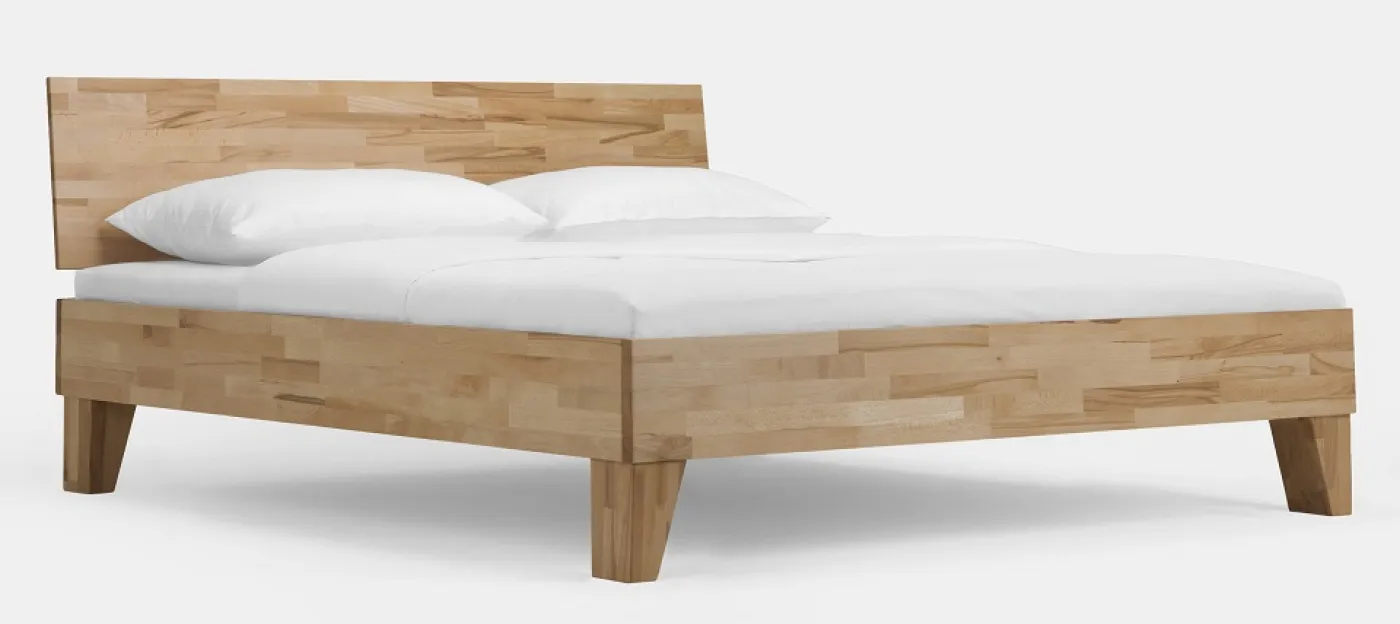 Holzbett massiv Daisy | Kernbuche geölt | 180x200 | Kopfteil 2