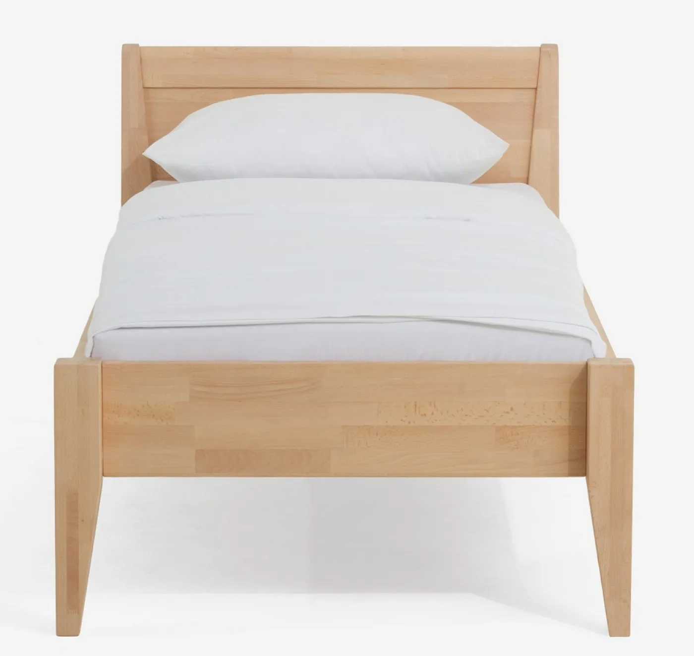 Holzbett massiv Jasmine | Buche natur geölt | 120x200 | ohne Fußteil