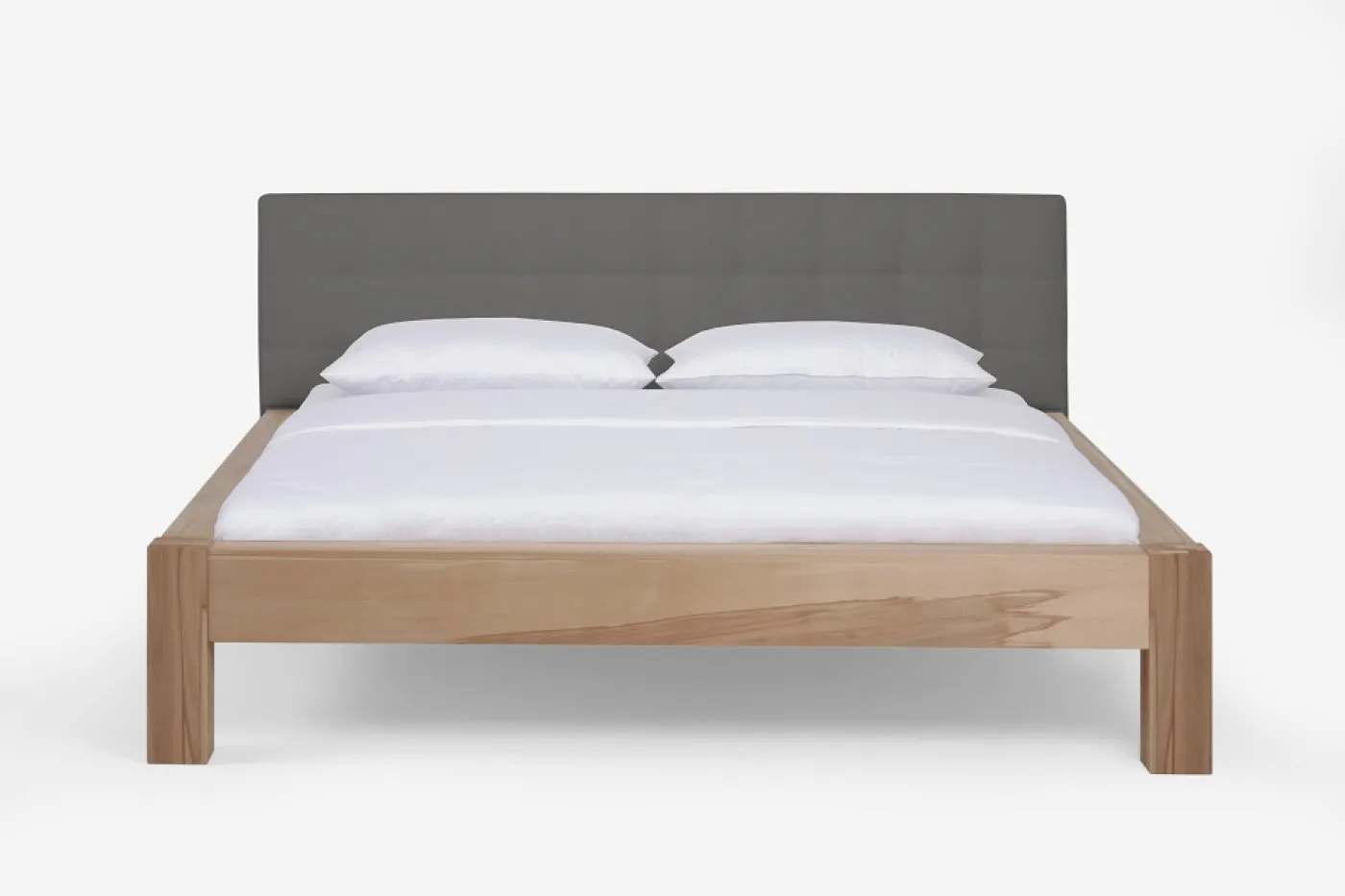 Holzbett massiv Lotus | Kernbuche geölt | 160x220 | Kopfteil 2