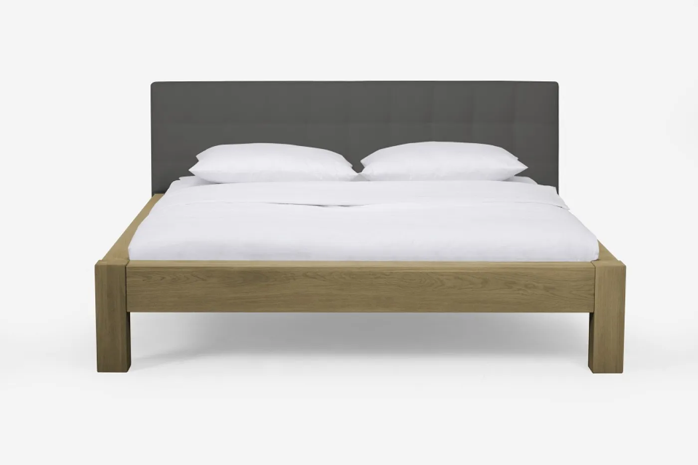 Holzbett massiv Lotus | Wildeiche Honig geölt | 140x220 | Kopfteil 2