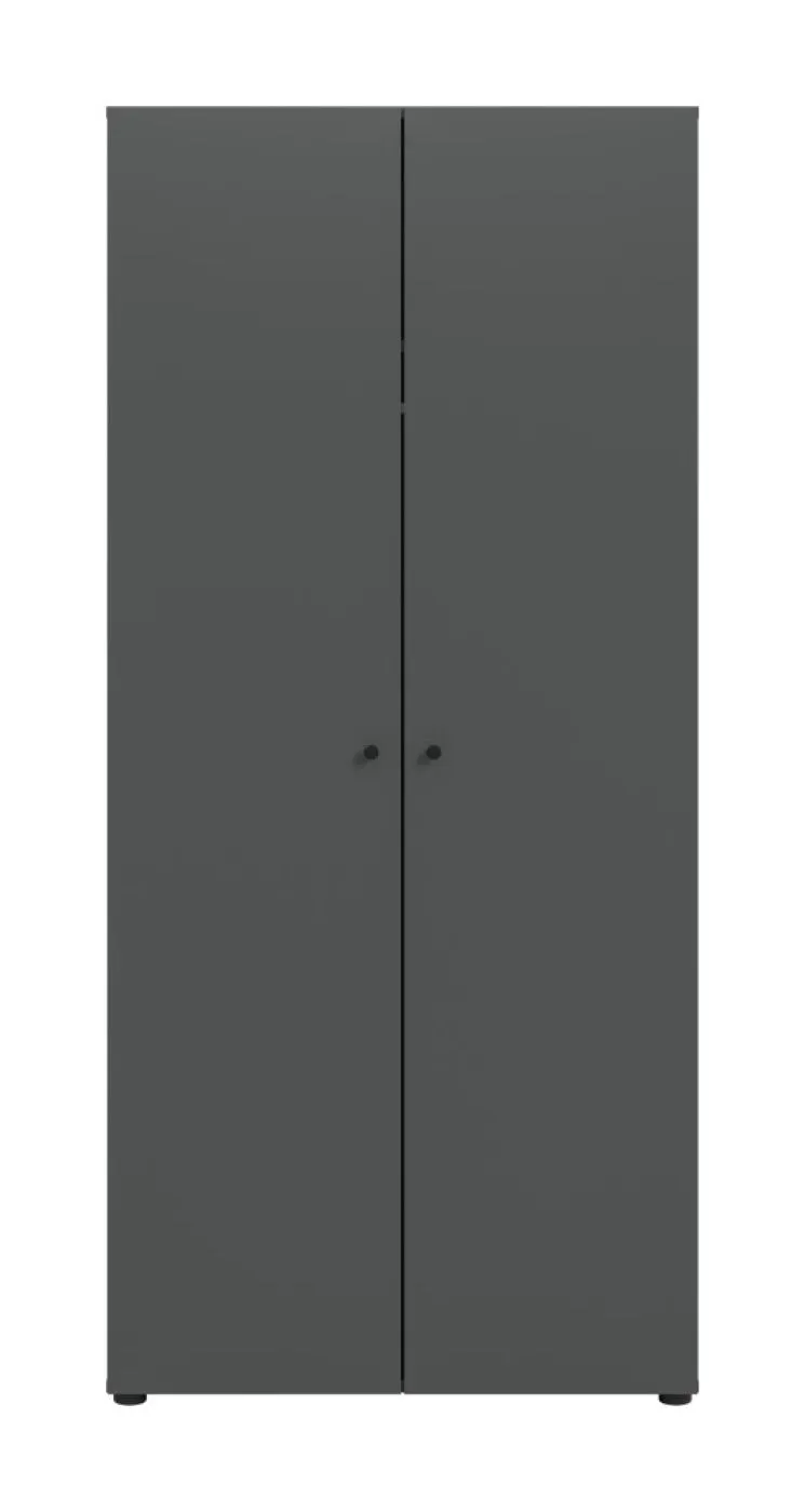 Kleiderschrank Darwin | mit 2 Türen | anthrazit