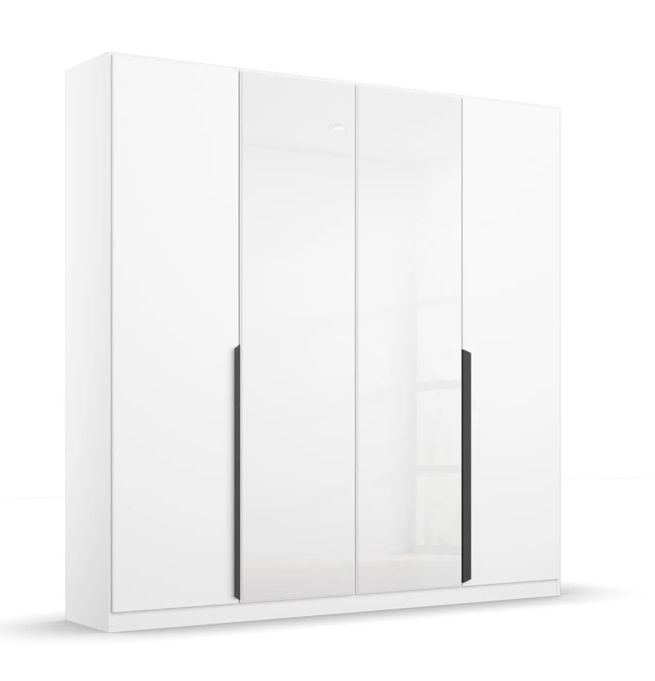 Kleiderschrank Drehtürenschrank Artemis | mit Glastüren | alpinweiß / weiß | verschiedene größen