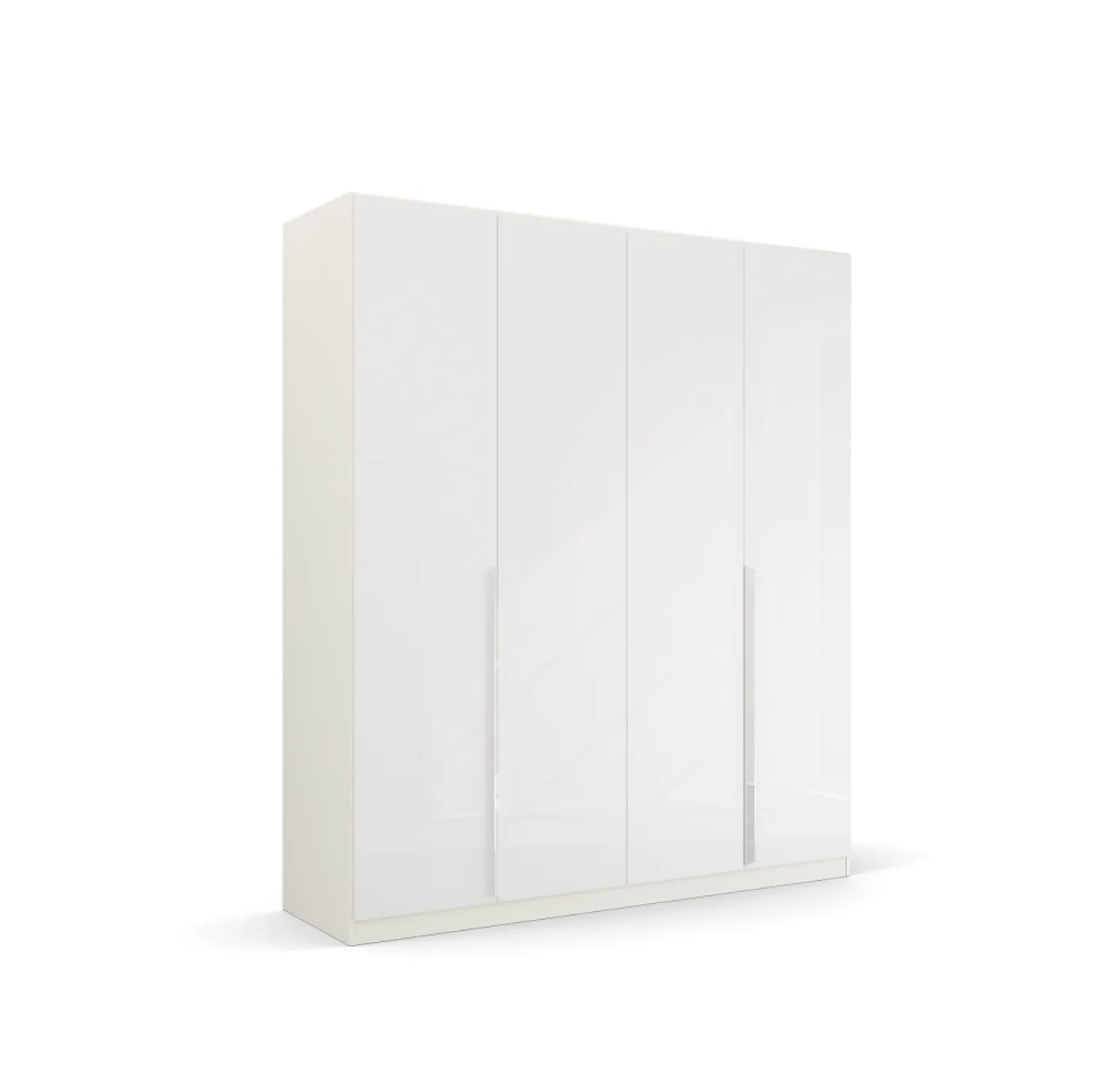 Kleiderschrank Drehtürenschrank Glamour | 4-türig | weiß Hochglanz / alpinweiß | 181x210