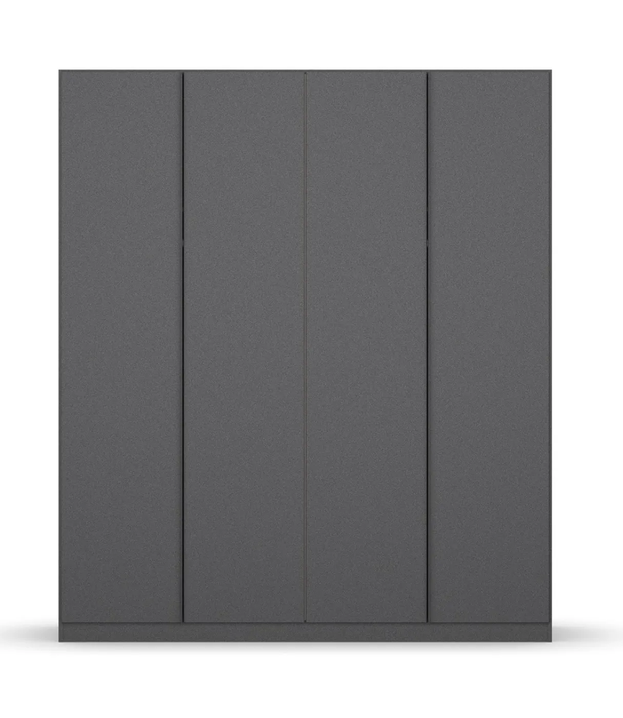 Kleiderschrank Drehtürenschrank Monostar | 4-türig | grau-metallic 181 x 210 x 54