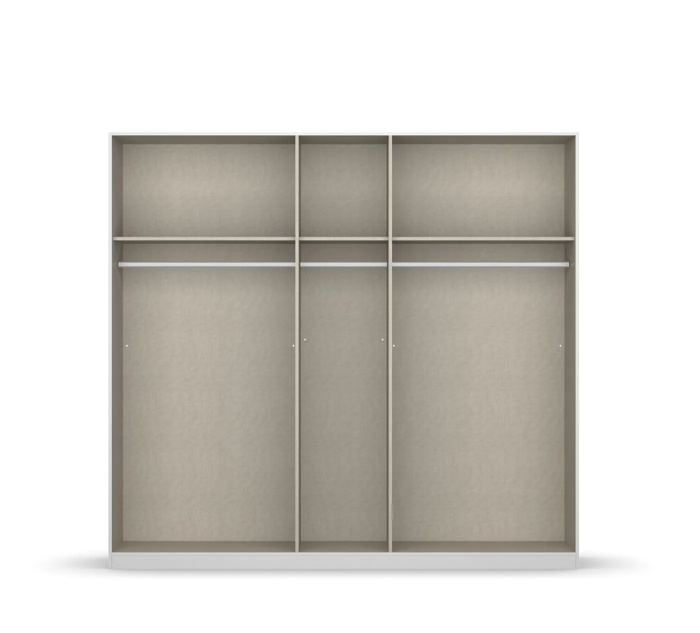 Kleiderschrank Drehtürenschrank Monostar | 5-türig | mit Glastüren | Glas basalt / grau metallic | 226x210 | ohne Schubkasteneinsatz