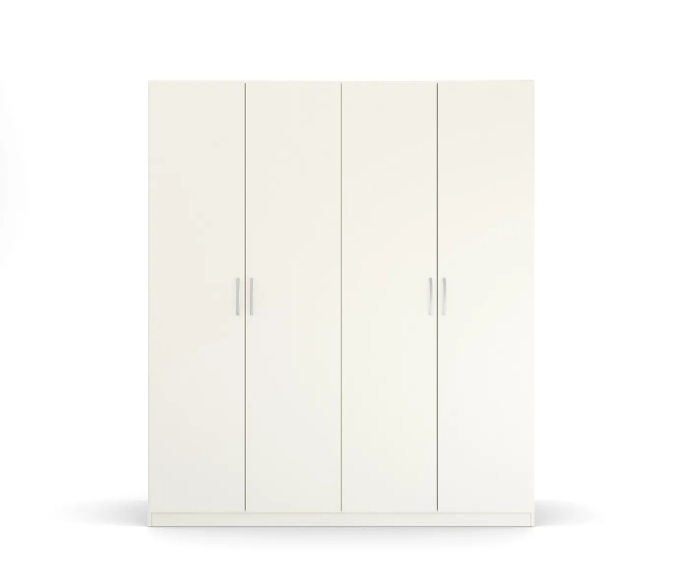 Kleiderschrank Drehtürenschrank Quadra-Spin | 4-türig | alpinweiß | 181x210 | Griff Pure