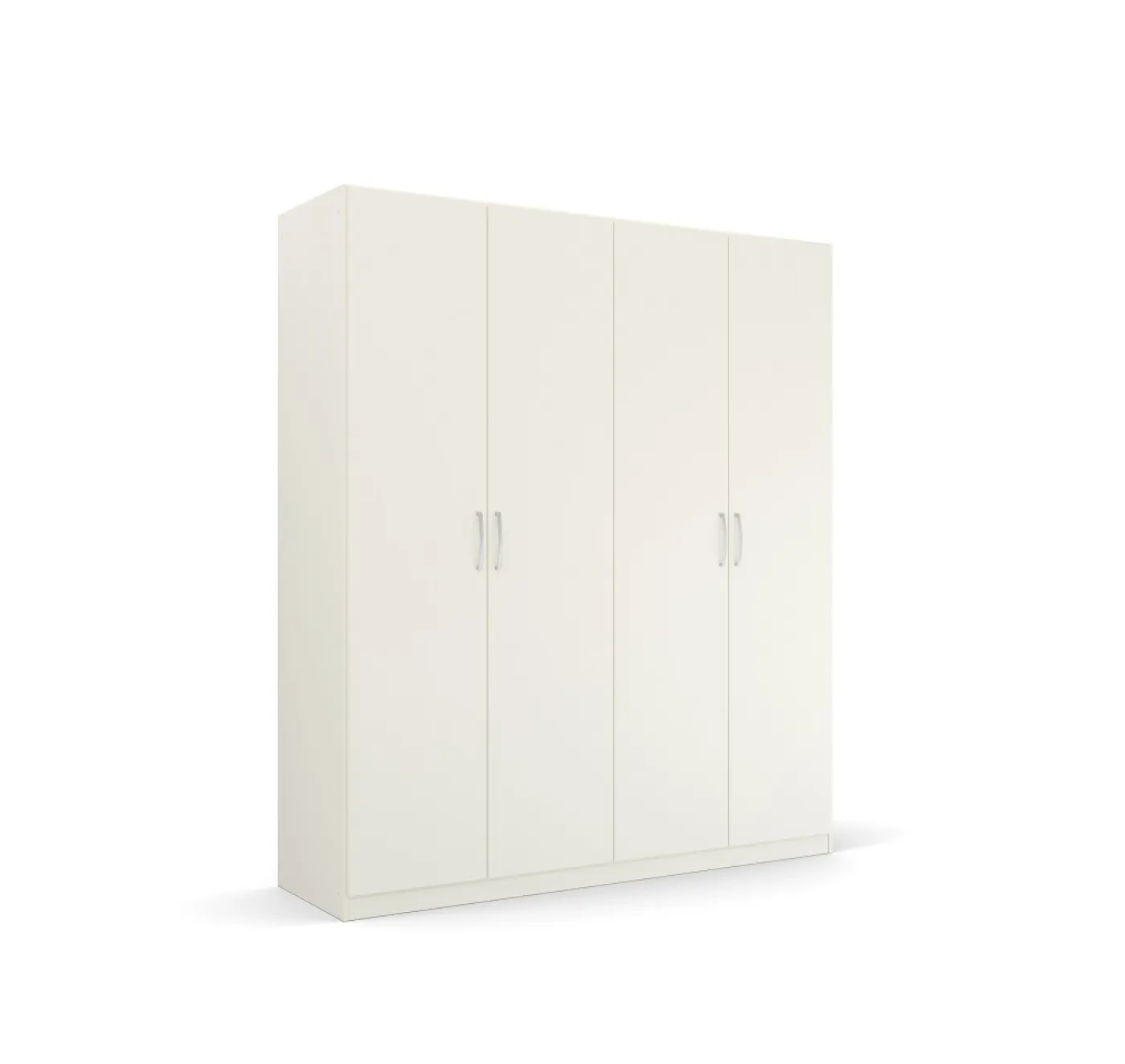 Kleiderschrank Drehtürenschrank Quadra-Spin | 4-türig | alpinweiß | 181x210 | Griff Pure