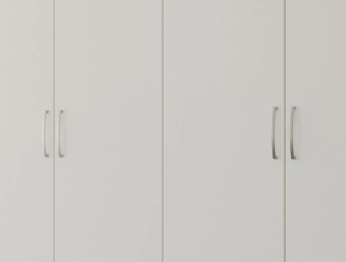 Kleiderschrank Drehtürenschrank Quadra-Spin | 4-türig | alpinweiß | 181x210 | Griff Pure