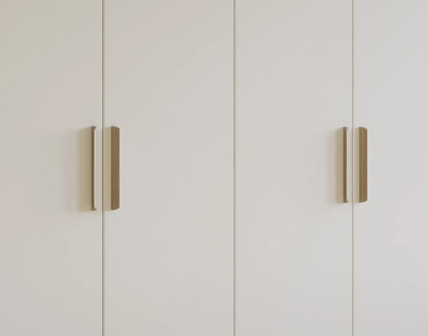 Kleiderschrank Drehtürenschrank Quadra-Spin | 4-türig | alpinweiß | Skandi Eiche | 181x210