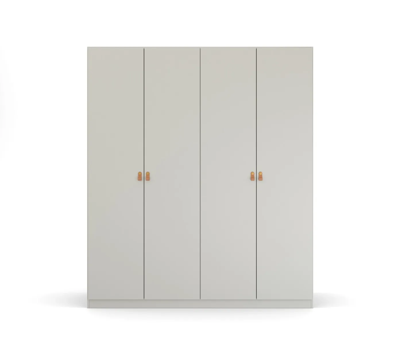Kleiderschrank Drehtürenschrank Quadra-Spin | 4-türig | seidengrau | 181x210 | Griff Homey