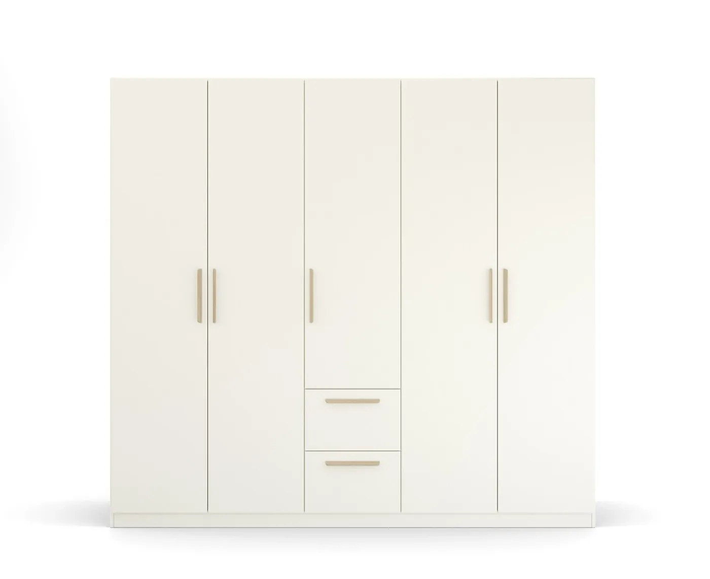 Kleiderschrank Drehtürenschrank Quadra-Spin | mit Schubkästen | alpinweiß | verschiedene Größen