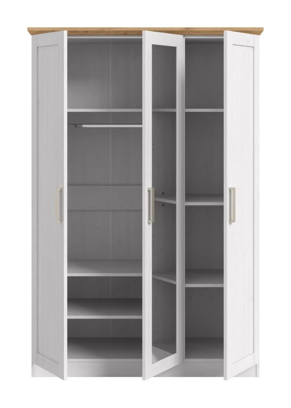 Kleiderschrank Florenz | mit 3 Türen | Sibiu Lärche / Artisan Eiche